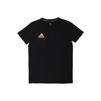 Adidas T Shirt Men's Black With Gold Logo