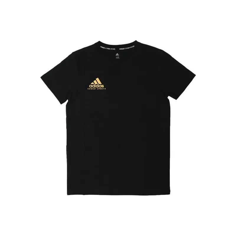 Adidas T Shirt Men's Black With Gold Logo-0