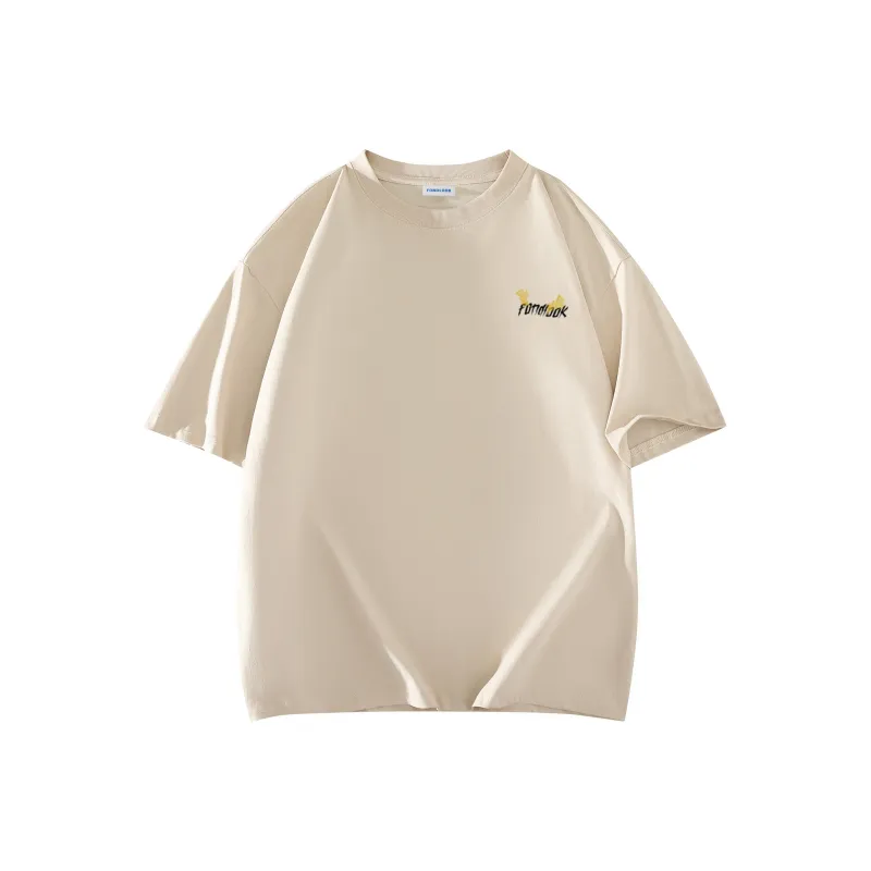 FONDLOOK T Shirt Unisex White Heather Gray-17