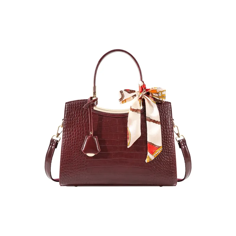 Vigno Synthetic Leather Tote Shoulder Bag, Crossbody Bag, Handbag Regular Women's Red-1