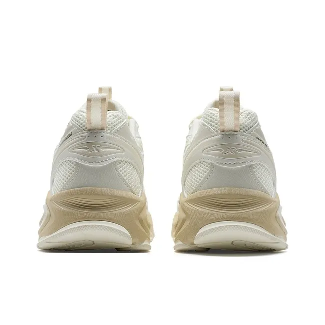 XTEP Breathable Anti Slip And Wear Resistant Low Top Casual Shoes Men's Ecru-4