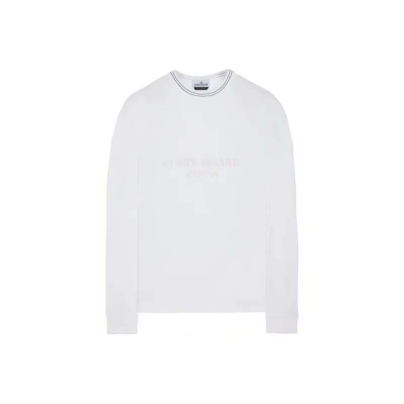 STONE ISLAND Logo print Cotton Sweatshirt-0