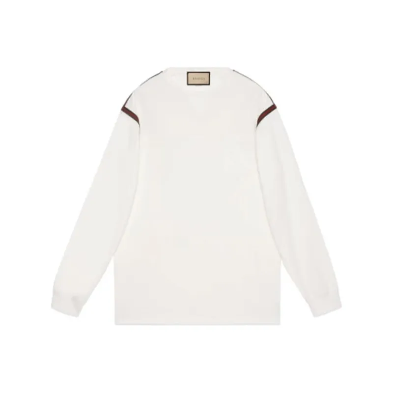 GUCCI Web Striped Jersey T-Shirt-0