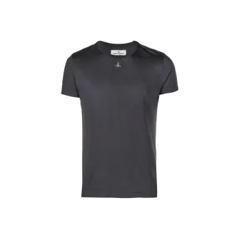 Vivienne Westwood Orb Logo embroidered Cotton T shirt