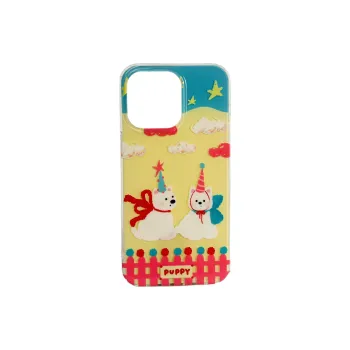 Wei Xin Acrylic Material Fenced Puppy Phone Cases Compatible With IPhone 16/15 Pro Max/Apple 13/14 Pro Max Collection