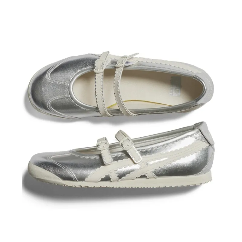 Asics Onitsuka Tiger Mexico 66 Tgrs Silver Cream Women's-4