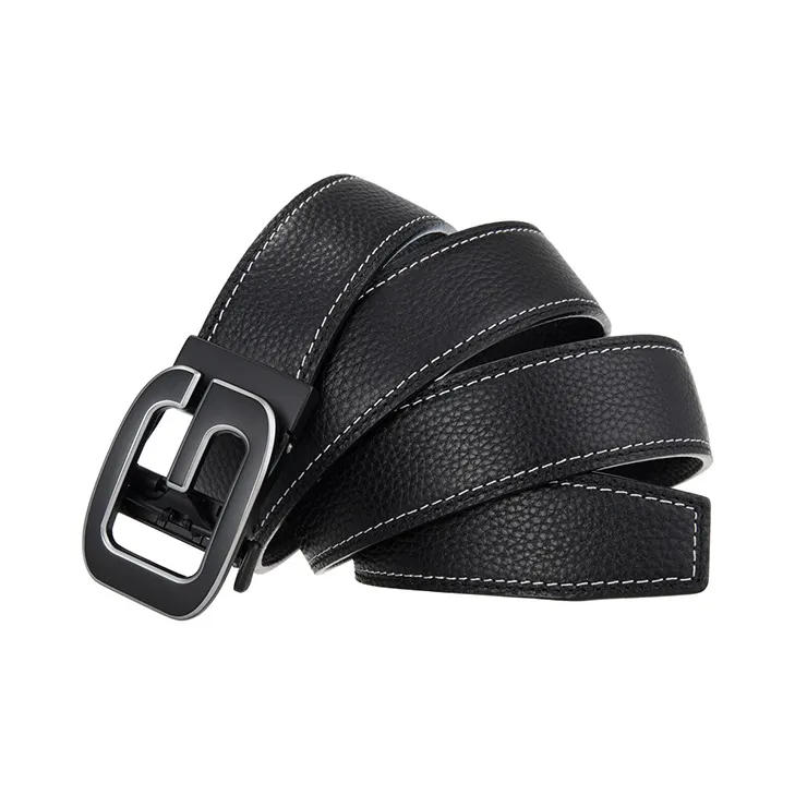 JONNY MOORE Top Grain Cow Leather Belts Men's 3.5CM-2