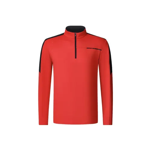 FILA Golf Series Regular T Shirt Men's Fluorescent Flame Red