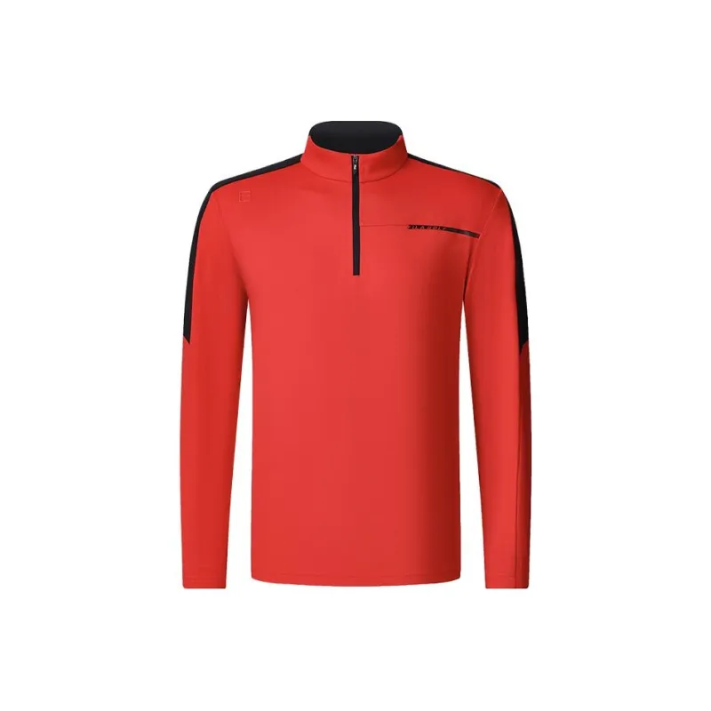 FILA Golf Series Regular T Shirt Men's Fluorescent Flame Red-0
