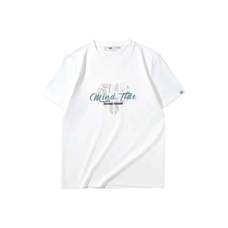 HLA The Heart Is The Series T Shirt Half Sleeve Men's-0