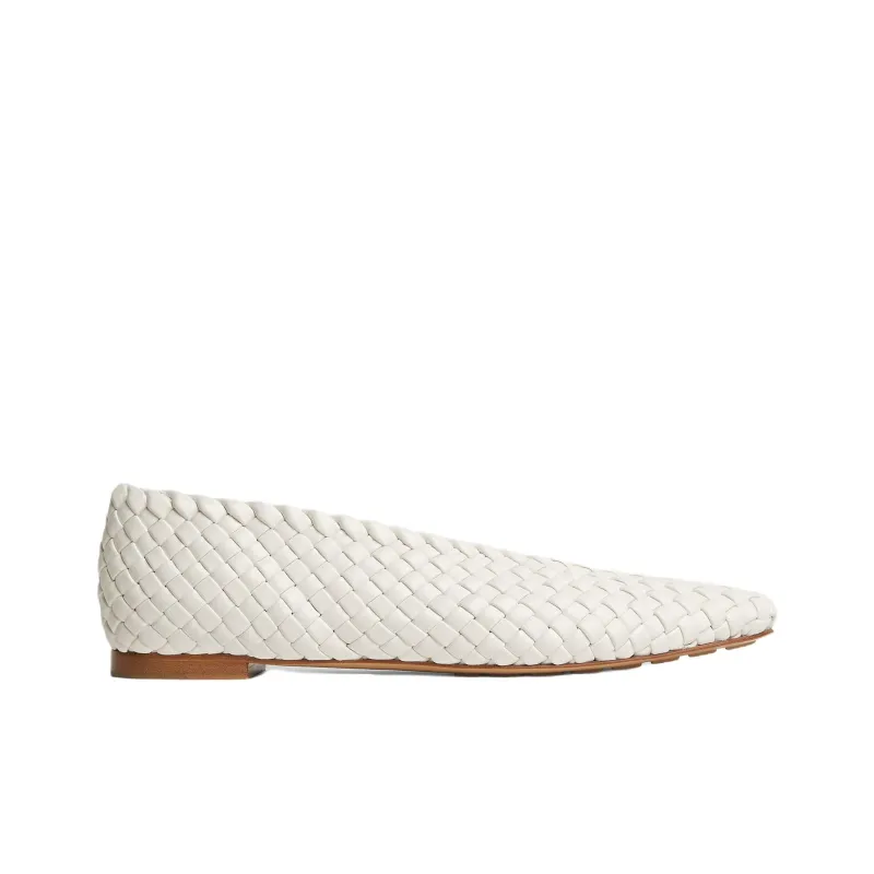 Bottega Veneta Sofia Casual Single Shoes Women's White-1