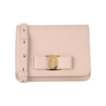 Ferragamo Vara Bow Crossbody Light Pink