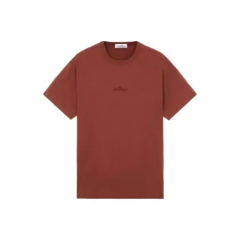 STONE ISLAND T Shirts Men Red