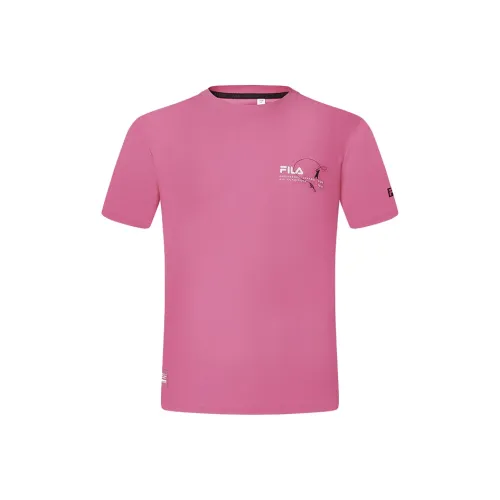 FILA T-Shirts Men Spring Plum Red