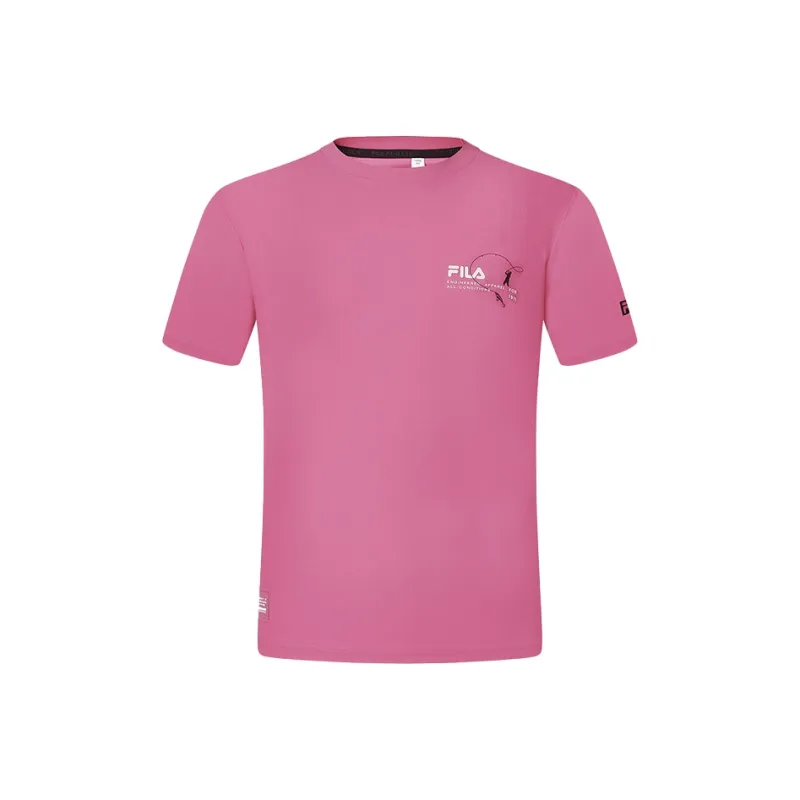 FILA T Shirts Men Spring Plum Red-0
