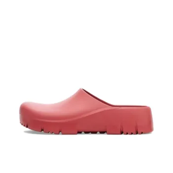 Birkenstock Slip Resistant Closed Toe Slippers Unisex Red Regular Loose Fit