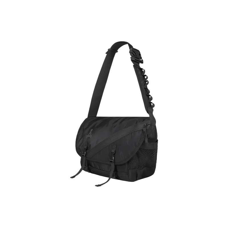 KONADCT Nylon Messenger Bag, Crossbody Bag Small Size Unisex Black-2