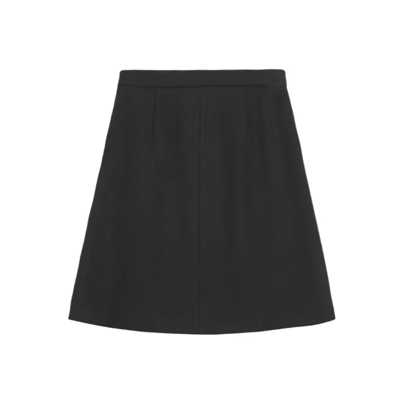 GANNI Chain Link Tailored Midi Skirt-1