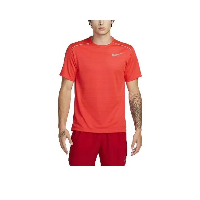 Nike Dri-FIT Miler T-Shirt Men's Orange Red-0