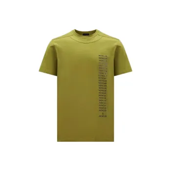 Moncler T Shirts Men Light Green