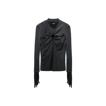ANNAKIKI T Shirts Men Black