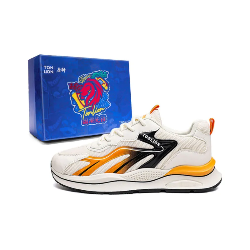 Tonlion Anti Slip Wear Resistant Low Top Running Shoes Men's-0
