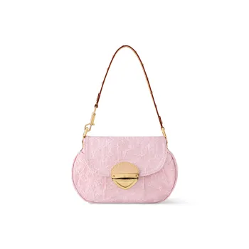 LOUIS VUITTON Sunset Cotton Shoulder Bag Women's Washable Pink