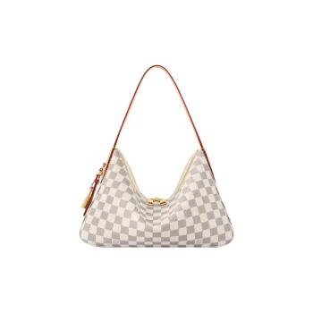 LOUIS VUITTON Coated Canvas Shoulder Bag Trumpets Women's Sky Blue