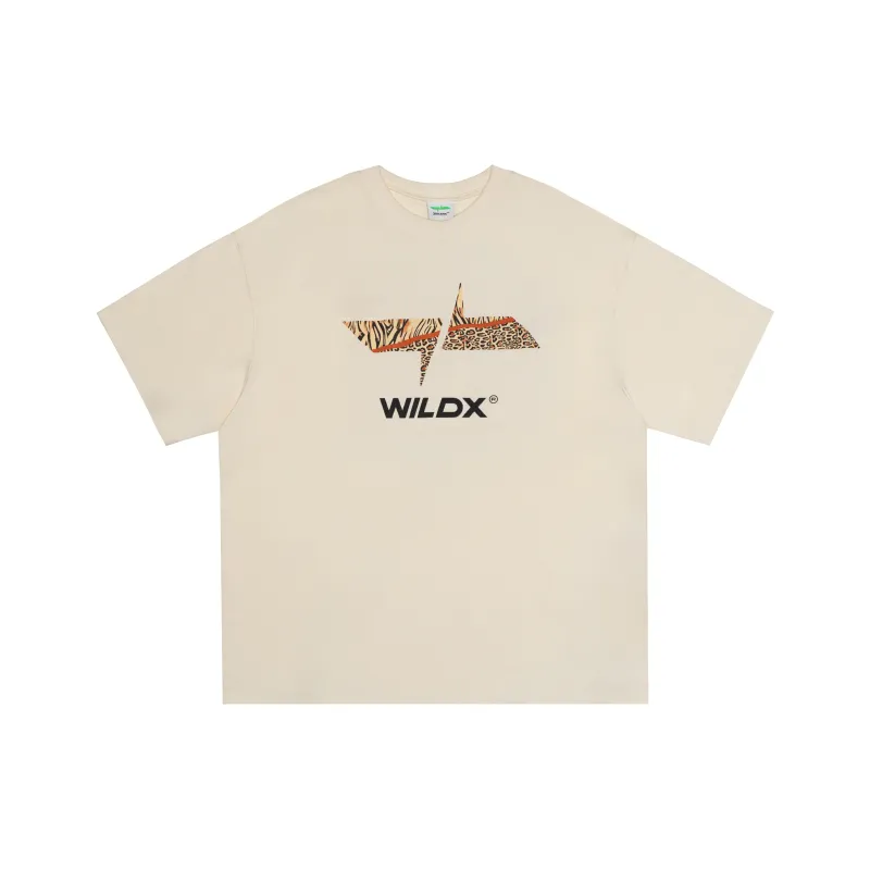 WILDX Summer Basic LOGO Short Sleeved T Shirts Unisex-38