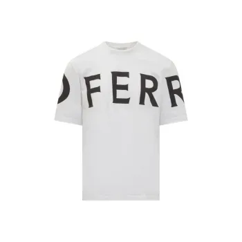 FERRAGAMO Logo print Cotton T shirt