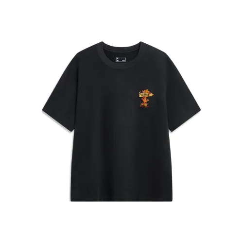 LiNing Rijin Doujin Collection T Shirt Men's Black