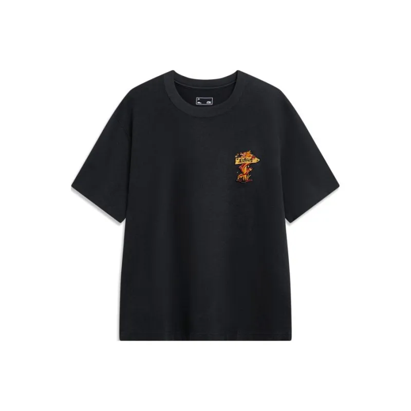 LiNing Rijin Doujin Collection T Shirt Men's Black-0