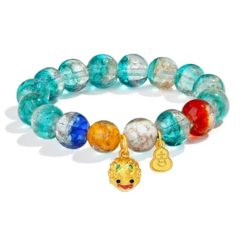 CMFY Colored Glaze Jade Bracelets Unisex