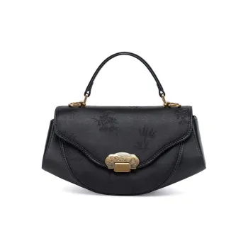 Liang Jin Ji Mulberry Silk Handbag Women's Nightly Black/Yellow White Cruise