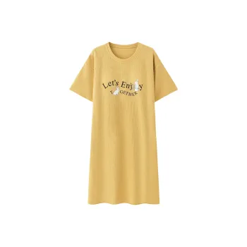FENTENGCARE Nightgown Women's Sunflower