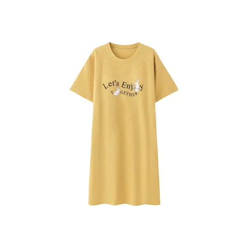 FENTENGCARE Nightgown Women's Sunflower