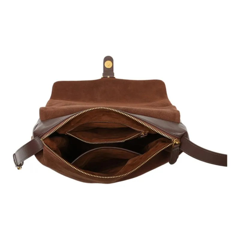 MILLIE'S Cow Leather Shoulder Bag, Crossbody Bag Tote Regular Women's Brown-5