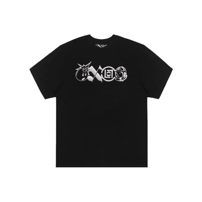 The Hundreds X Clot X BILLIONAIRE BOYS CLUB CLOT Quartet Co brand T Shirts Unisex Black-0