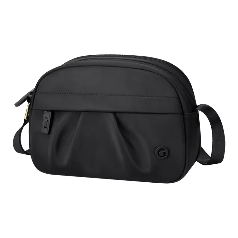 GOLF Fabric Shoulder Bag Crossbody Bag Women's Apricot/Elegant Black-5