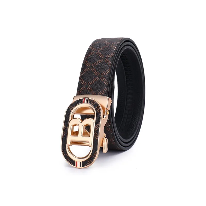 JONNY MOORE Top Grain Cow Leather Belts Unisex 3.5CM-1