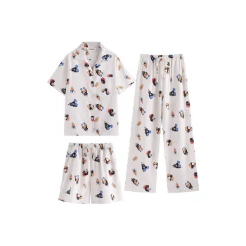 Wabi Town Pajama Set Women's White