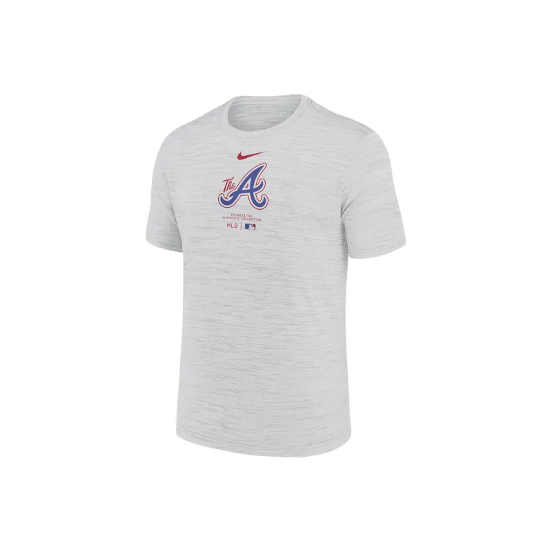 Nike West Virginia Mountaineers Velocity Baseball Wordmark Stack Men's Nike Dri-FIT College T-Shirt-0
