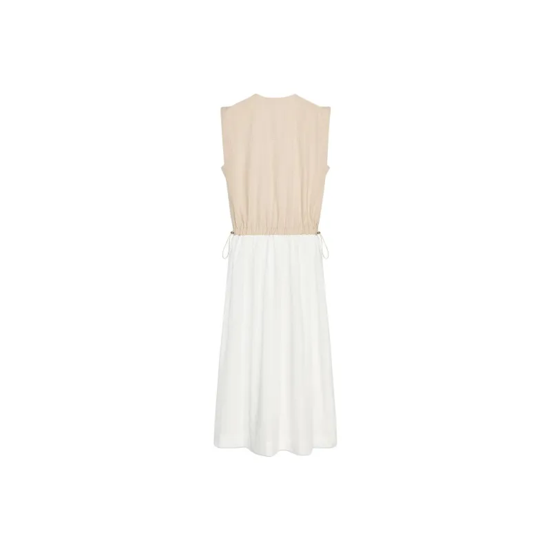 ZARA Sleeveless Dress Women's Nude/Beige-1