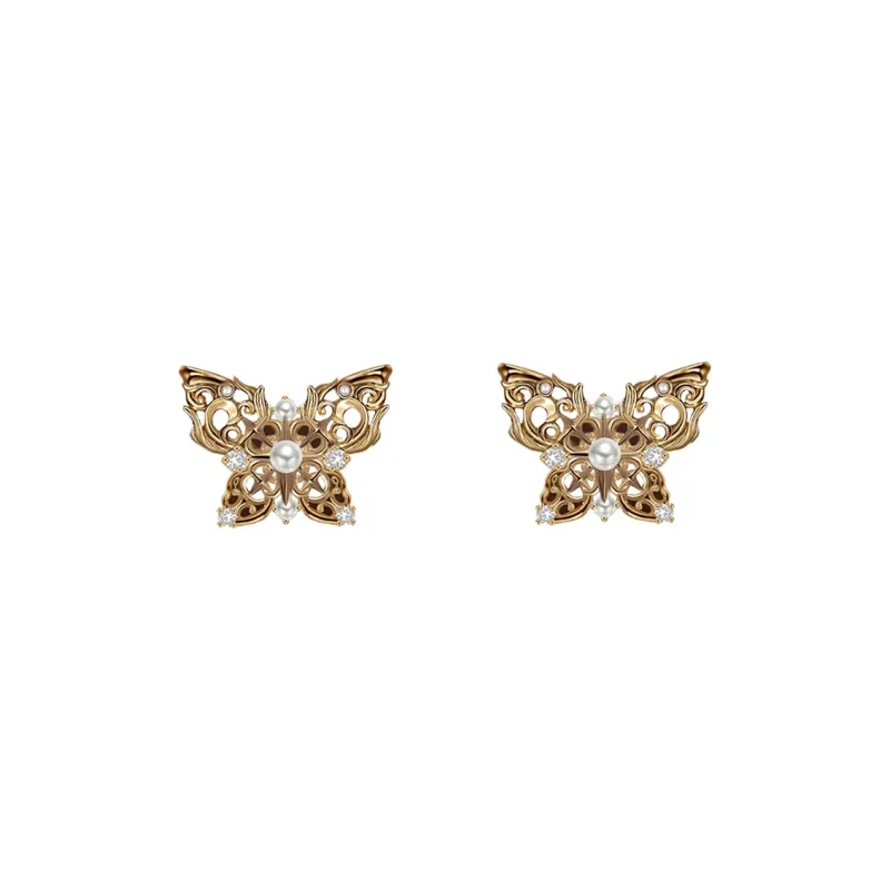 Masw Copper Alloy Stud Earrings Women's-0