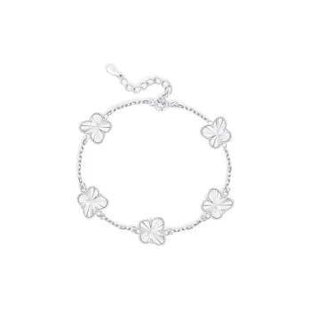 SINO GEM 990 Fine Silver Bracelets Women's