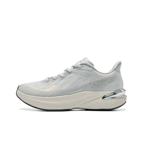 QIAODAN Abrasion Resistant Slip Resistant Low Top Long Distance Running Shoes Women's Silver