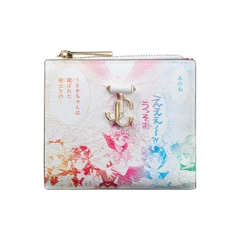 Jimmy Choo SAILOR MOON Collaboration Leather Wallet Women's White