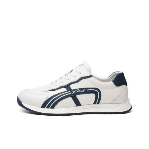 FED Breathable Low Top Casual Shoes Men's White