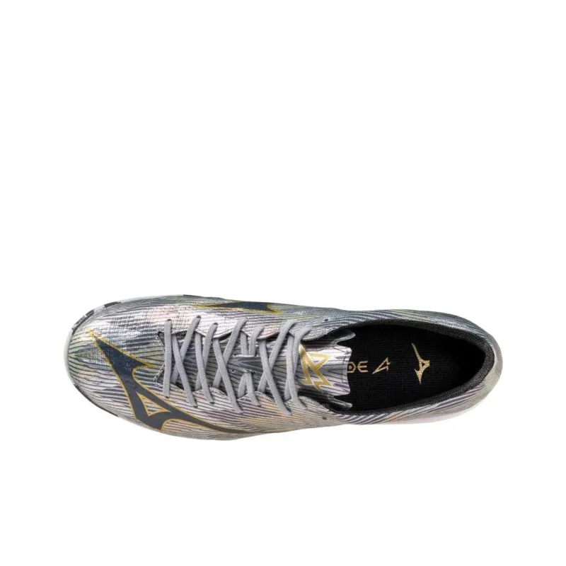 Mizuno Alpha 2 Soccer Shoes Unisex Silver Gold-3