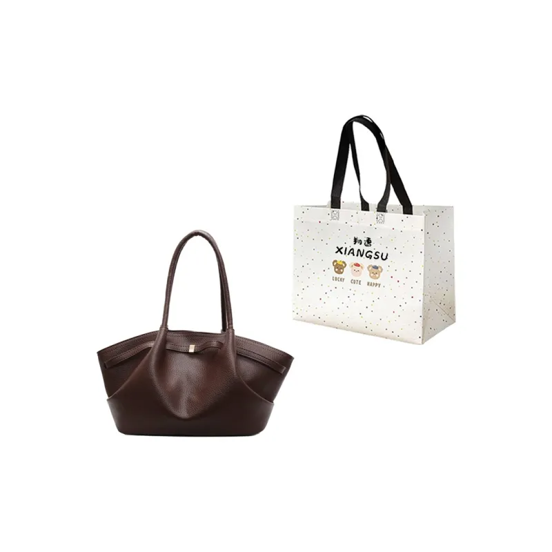 XIANGSU Pu Shoulder Bag Regular Women's White/Black/Red/Khaki/Coffee-24